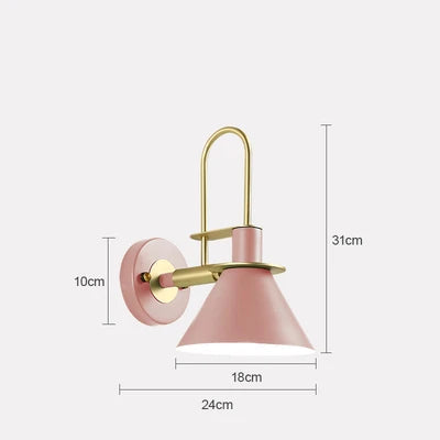 Modern Industrial Iron Wall Lamp – E27 Downlight for Living Room, Bedroom, and Bathroom | Kalsten