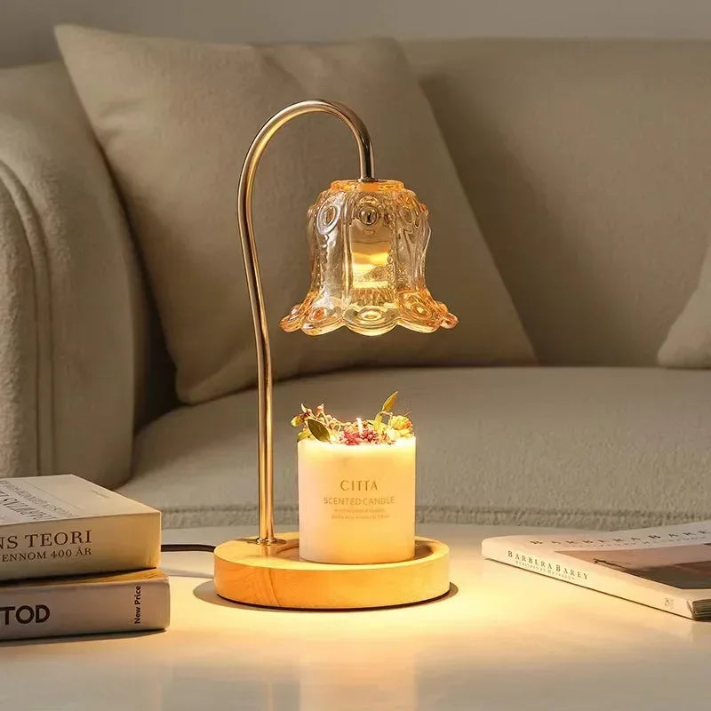 Flower-Shaped Warm Audience Candle Warmer Lamp | Kalsten