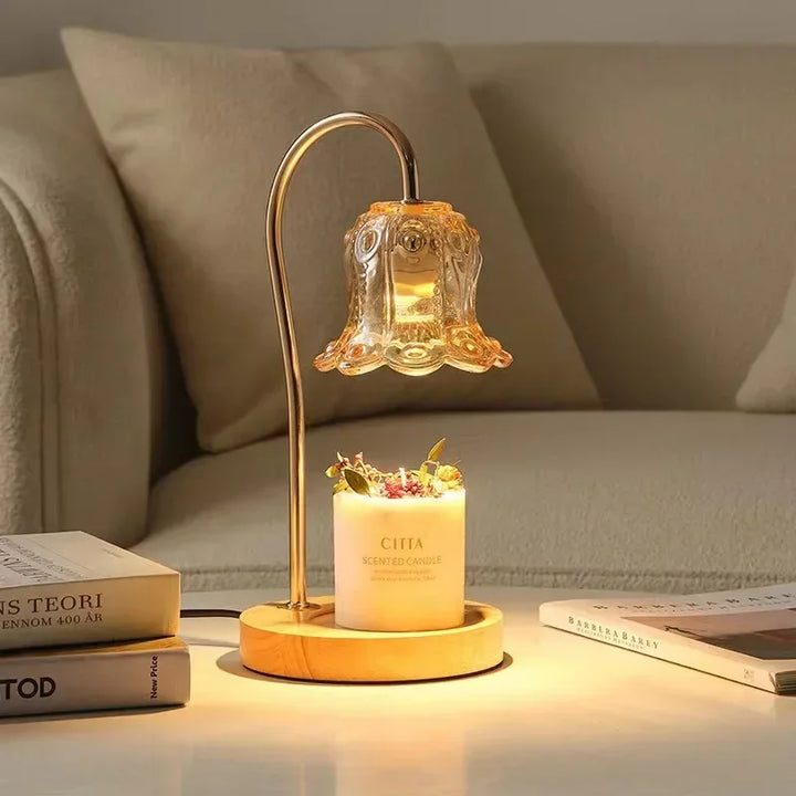 Flower-Shaped Warm Audience Candle Warmer Lamp | Kalsten