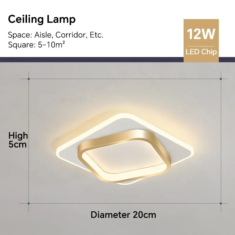 Modern LED Aisle Ceiling Light Chandelier | Kalsten