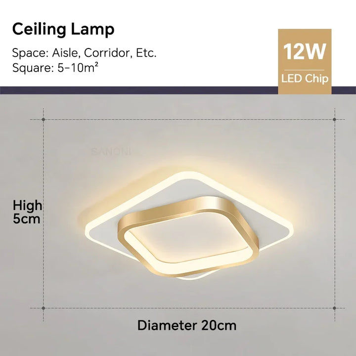 Modern LED Aisle Ceiling Light Chandelier | Kalsten
