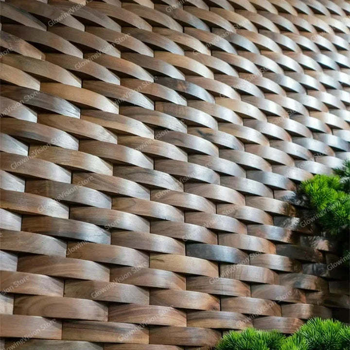 Kalsten | 3D Solid Wood Mosaic Wall Panel with Acoustic Design