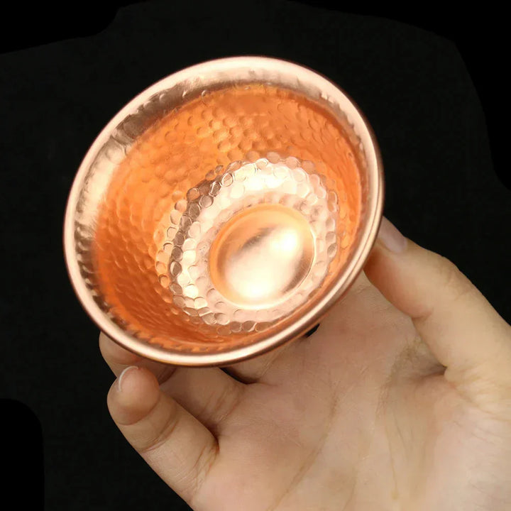 Kalsten | Nepalese pure copper water preparation bowl handmade hammer pattern holy water bowl for Buddha Buddhism accessories