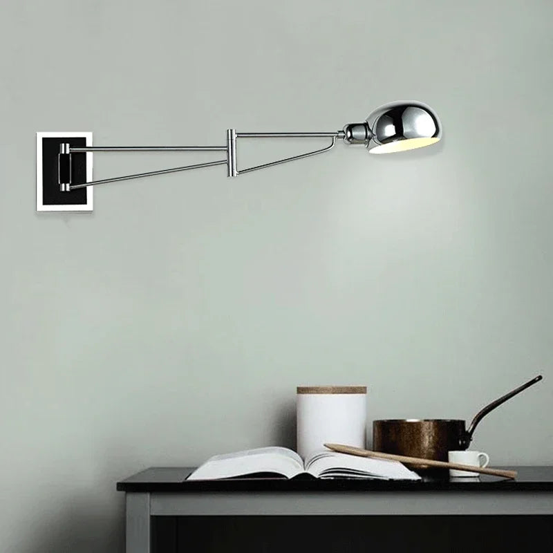 Modern Foldable LED Wall Lamp – Retractable Eye-Protective Wall Light for Bedroom, Study, Living Room, and Bathroom | Kalsten
