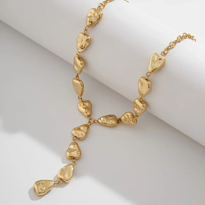 Kalsten | Modern Stone Inspired Lariat Necklace