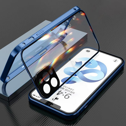 Metal casing with lens protection