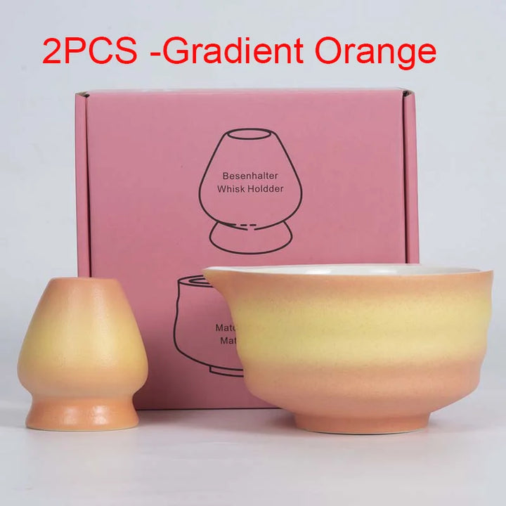 Variant image for Matcha Gift Set Green Standard Bamboo and Ceramic Tea Making Kit-5