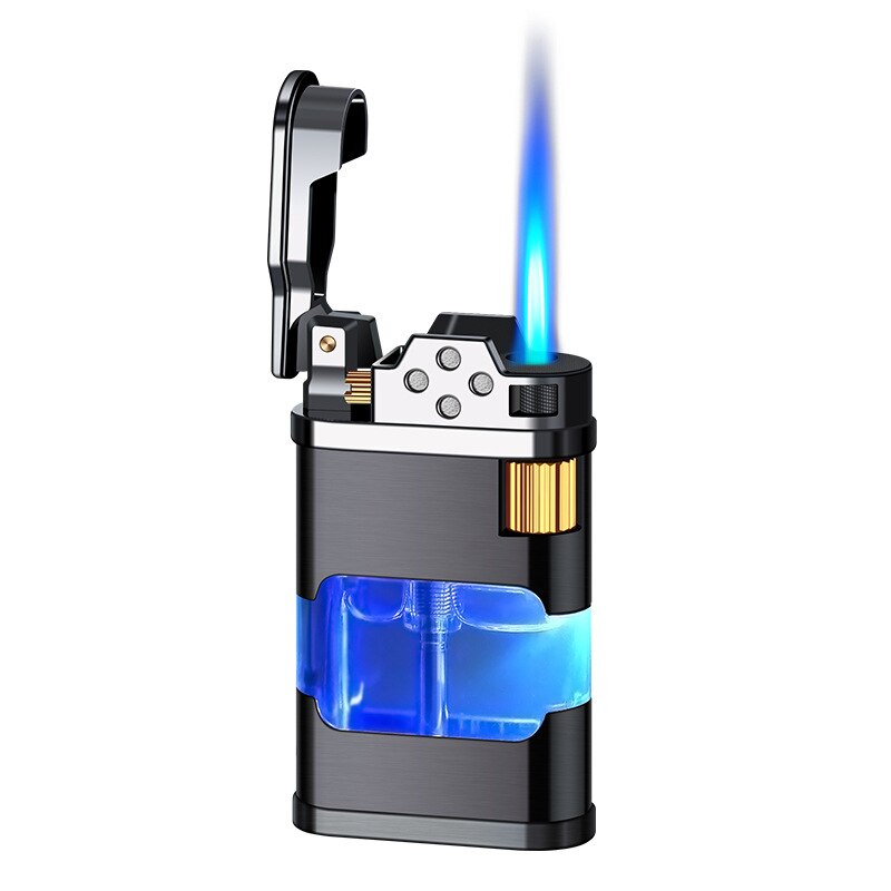 Blue Flame Metal Windproof Gas Lighter | Kalsten