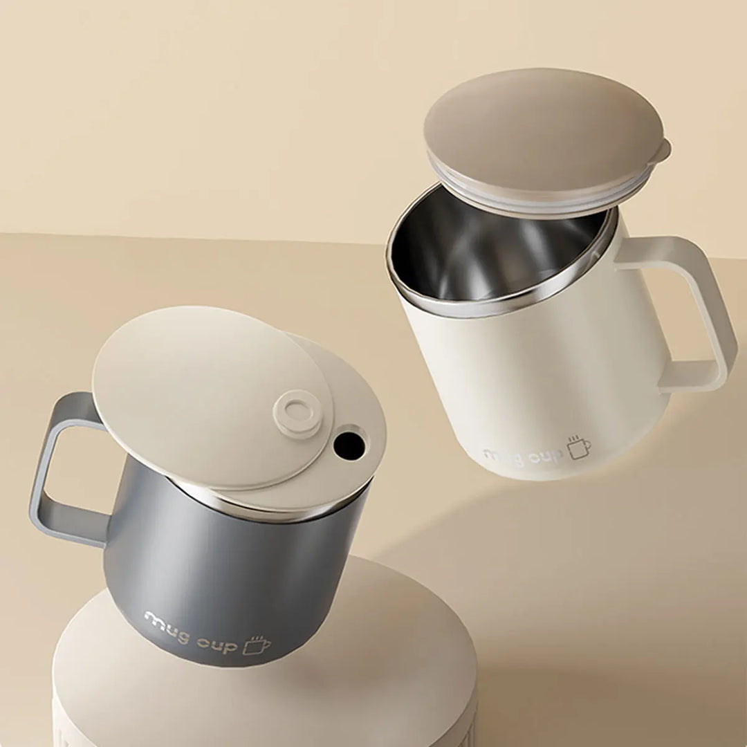 Insulated stainless steel coffee cup with lid | Kalsten