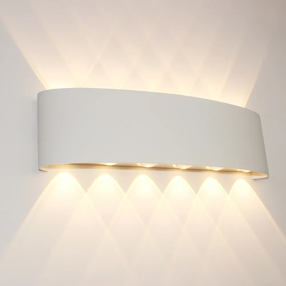 Body Motion Sensor Wall Light Waterproof Outdoor LED Wall Sconce Up Down Glowing Lamps Garden Yard Induction Corridor Wall Lamp | Kalsten