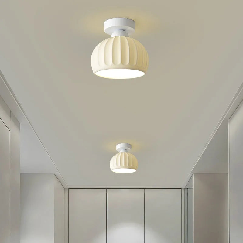 Ceramics Glass LED Corridor Ceiling Lamp for Aisle, Corridor, Cloakroom, Balcony Nordic E27 Acrylic Chandelier Rest Light Fixtures | Kalsten