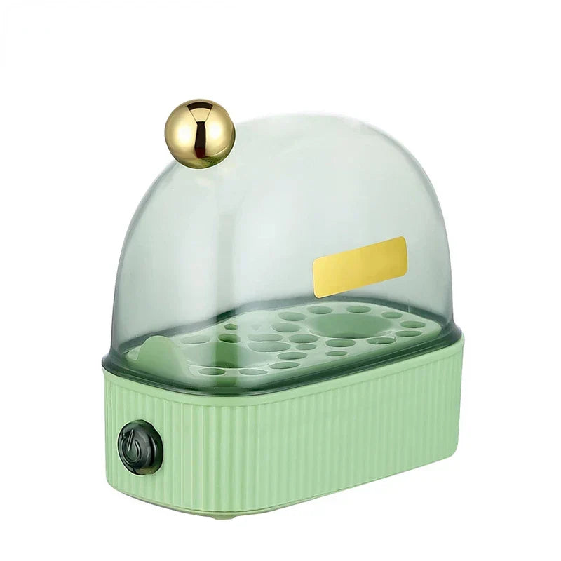 Kalsten | 120W 220V Electric Egg Cooker & Egg Poacher - Automatic Mini Breakfast Machine for 2 Eggs, Portable Steamer