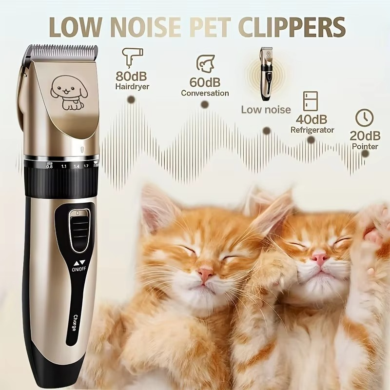 BowLift | Cordless Pet Hair Trimmer Kit for Dogs and Cats – Electric Precision Grooming Clippers