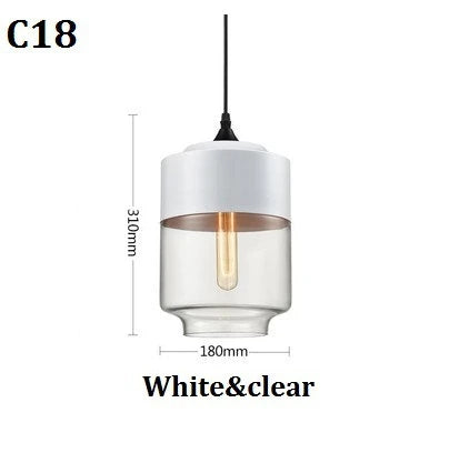 Modern Glass Pendant Lighting – Retro Ceiling Lamp for Kitchen, Dining Room, Bedroom, Bar, Cafe, and Indoor Table Decoration | Kalsten