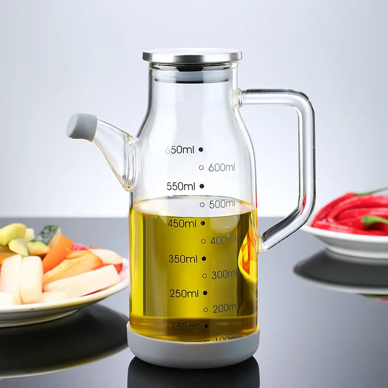 Kalsten | Pure Glass Measuring Scale Oil Dispenser  Bottle