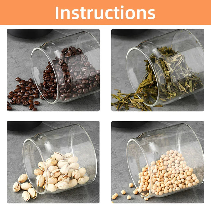 Vacuum storage jar made of borosilicate glass | Kalsten