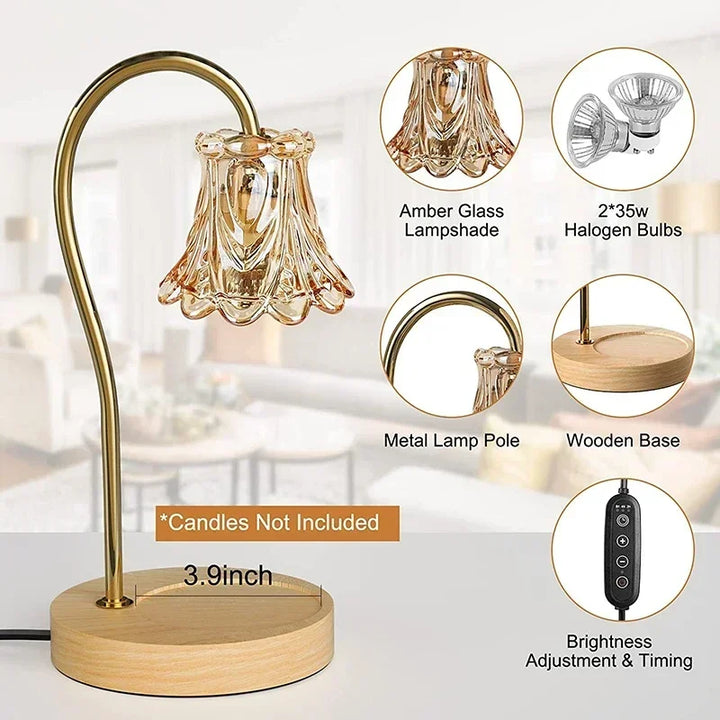 Flower-Shaped Warm Audience Candle Warmer Lamp | Kalsten