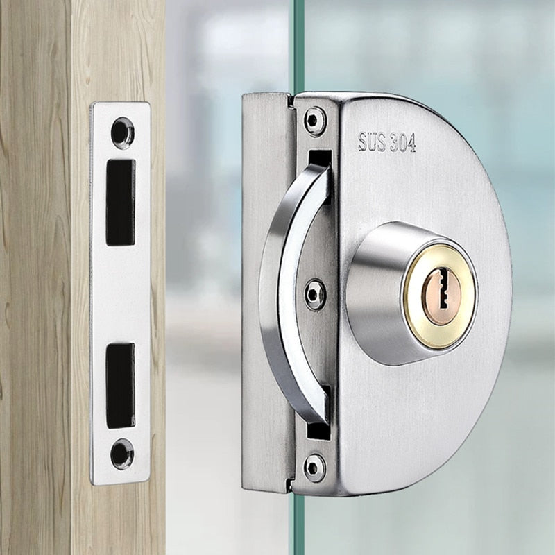 Kalsten | Sliding Door Stainless Steel Safety Glass Door Lock