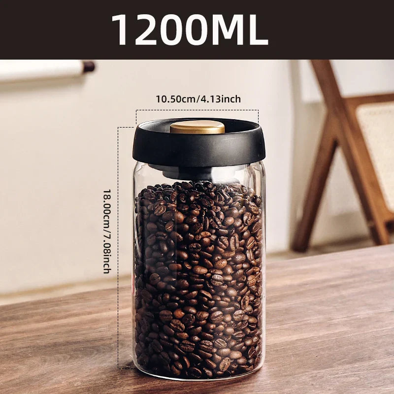 Vacuum storage jar made of borosilicate glass | Kalsten