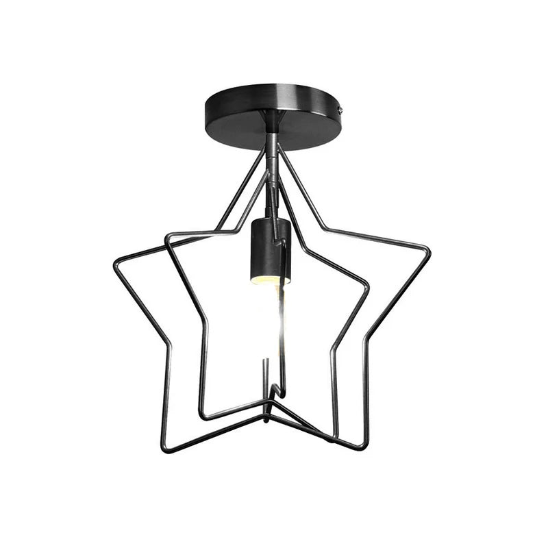 Modern Metal Gold Ceiling Light – Industrial Iron Pendant Lamp for Living Room, Bedroom, Aisle, Loft, E27 Home Lighting Fixture | Kalsten