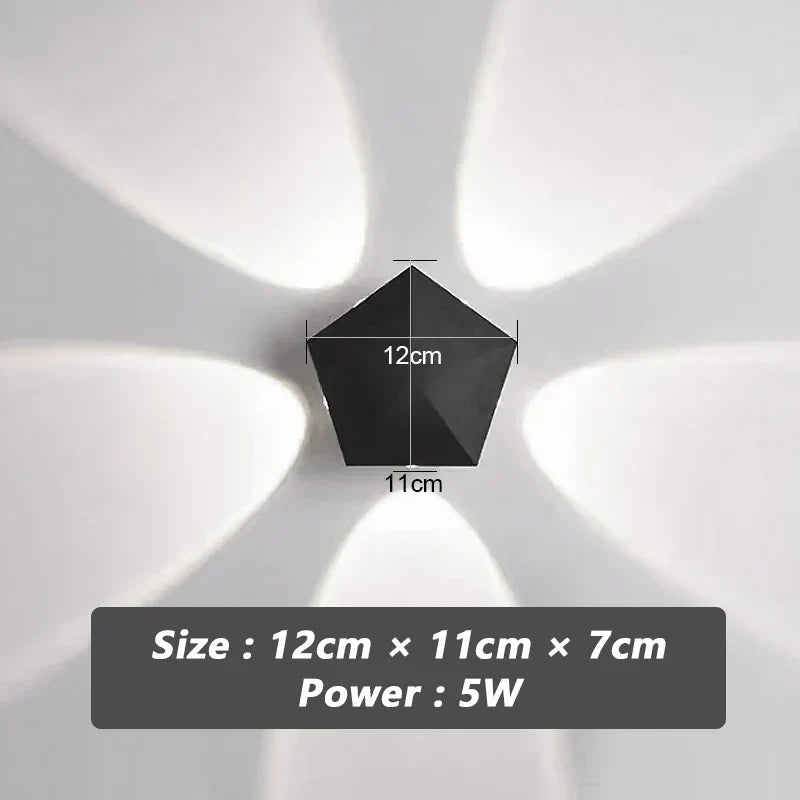 Black Prism Ambient Minimal Wall Lamp | Kalsten