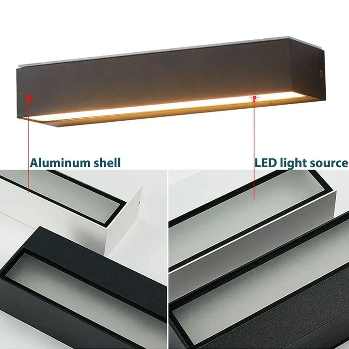 Kalsten | LUMAVIA SolarGlow Solar Garden Lamp LED | Waterproof & Super Bright | House Number Lighting | For Balcony, Wall & Entrance