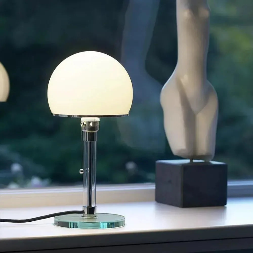 Modern Minimalistic Glass LED Table Lamp for Home Decoration | Kalsten