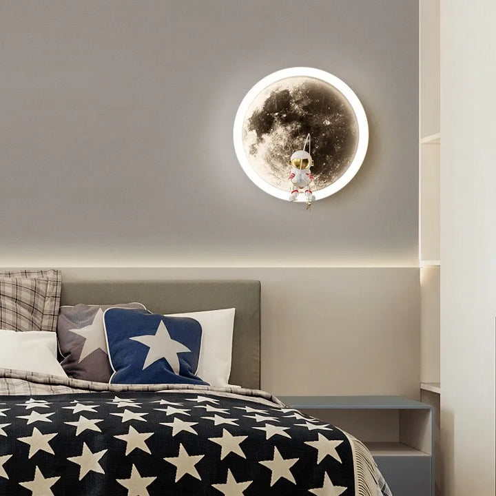 Astronaut On The Moon Wall Light | Kalsten
