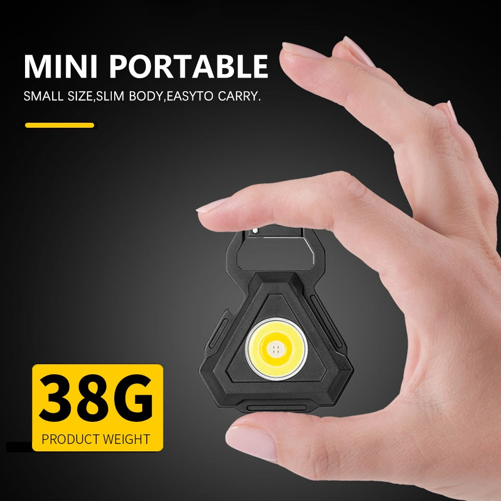 Mini LED Flashlight USB Bottle Opener Keychain | Kalsten