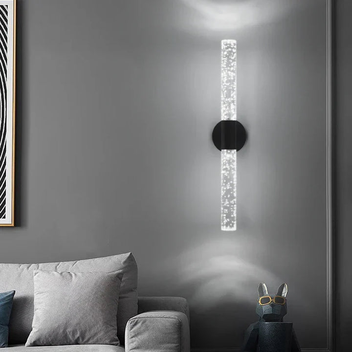 Modern LED Crystal Wall Lamp – Sleek Wall-Mounted Light Fixture for Bedroom, Living Room, Aisle, and Corridor | Kalsten