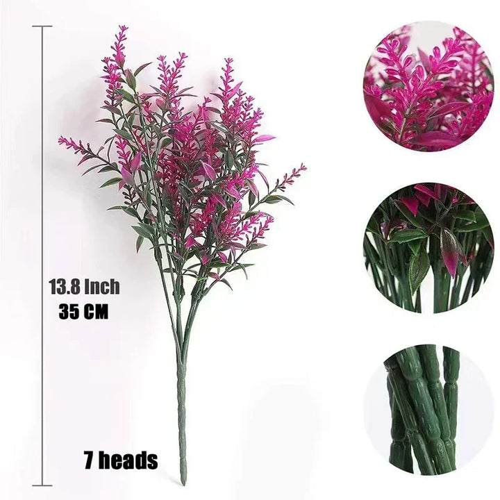 Kalsten | Floraven Lavender Bouquet | Artificial & Carefree | 5 Stems | For Indoor & Outdoor