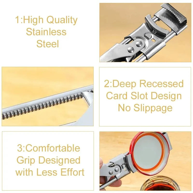 Kalsten | Adjustable Stainless Steel Bottle Opener | Non-Slip Bottle Opener | New Kitchen Gadget