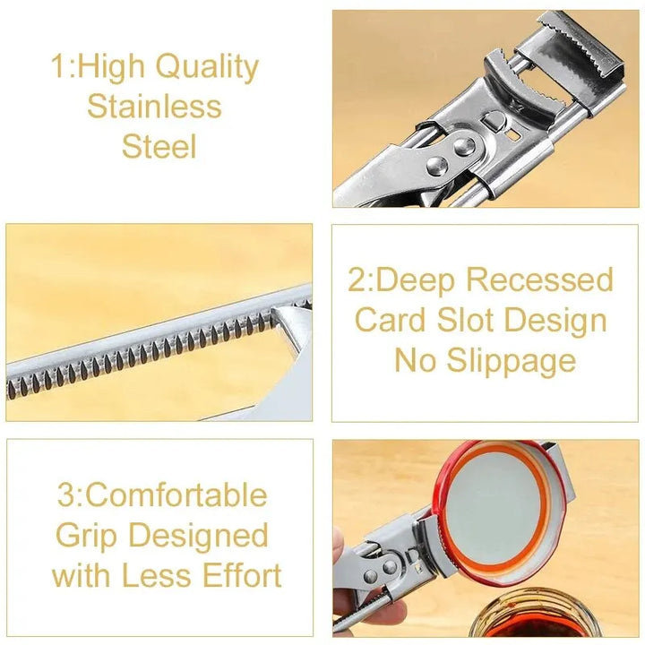 Kalsten | Adjustable Stainless Steel Bottle Opener | Non-Slip Bottle Opener | New Kitchen Gadget