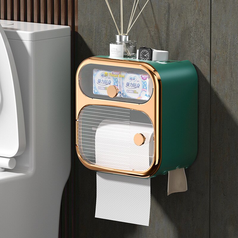 Kalsten | MultiBox Wall-Mounted Toilet Paper Towel Storage Box