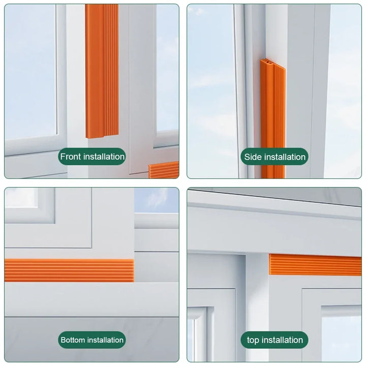 Kalsten | ThermoBlock Door Seal | PVC Draft Stopper | Noise Protection | 2m Cuttable