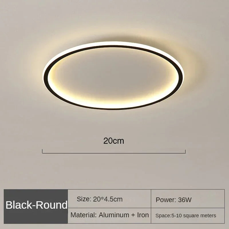 Modern LED Ceiling Light – Dimmable Indoor Lighting Fixture for Bedroom, Bathroom, Kitchen, and Corridor | Kalsten