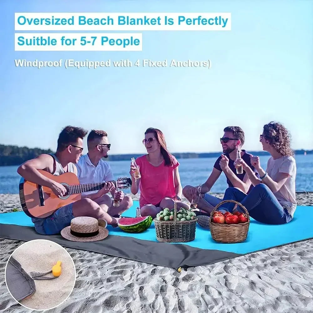 Kalsten | TerraLoom Beach Blanket | 210 x 200 cm | Sand-free & Waterproof | Ultra-light & Large
