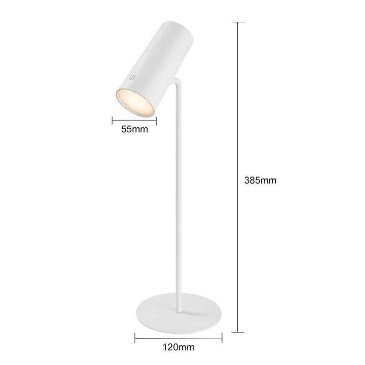 Lumora LED table lamp with touch dimming | Eye-friendly & rechargeable | USB-C | 2000 mAh battery | For desk, bedside table & decor | Kalsten