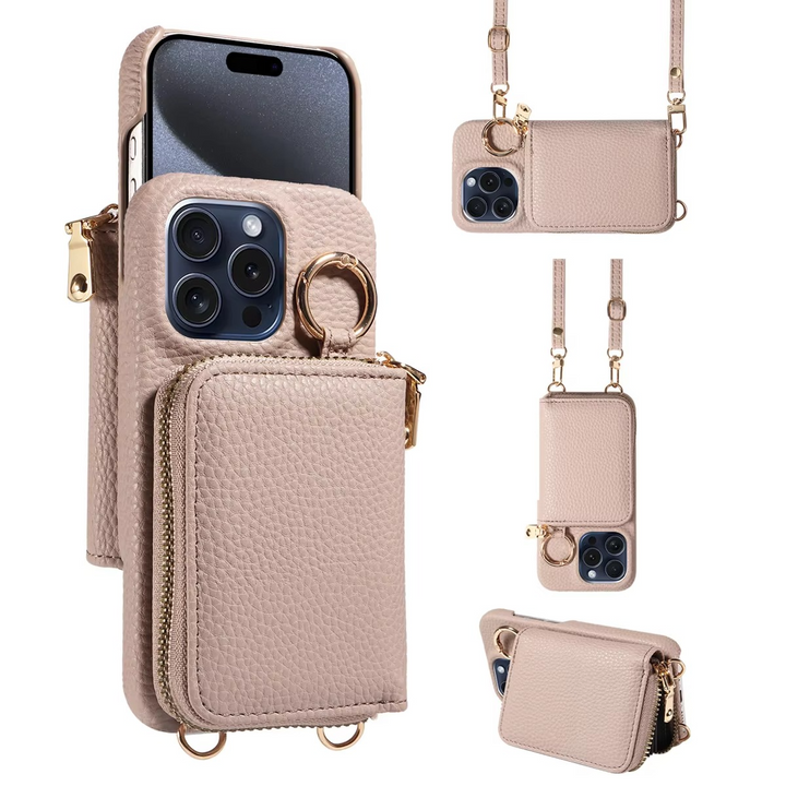 Kalsten | Premium Leather Multi-Function iPhone Case with Anti-Degaussing Protection