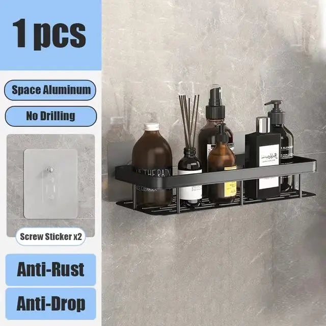 Shower shelf without drilling aluminum | Kalsten