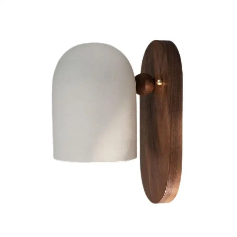 Skanto | TimberSoul – Wabi-Sabi Walnut Wall Lamp for Natural Atmosphere