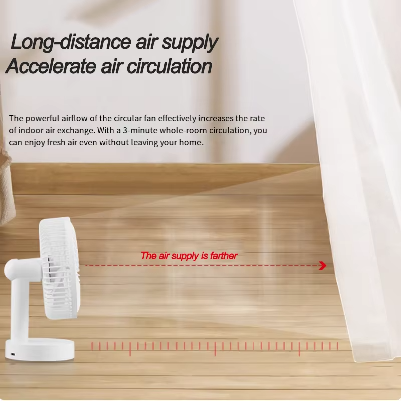 USB Desktop Oscillating Fan with Adjustable Head and Powerful Airflow | Kalsten