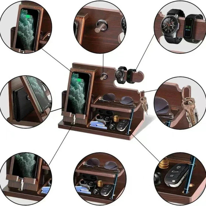 Nightstand Phone Dock Organizer
