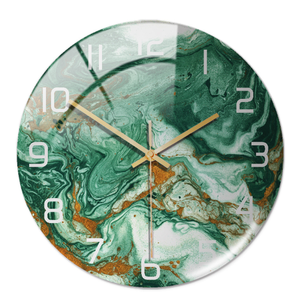 Stylish Marble Wall Clock with Silent Mechanism Kalsten