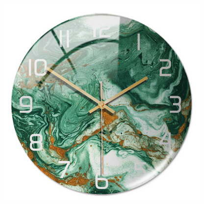 Skanto | Stylish Marble-Effect Wall Clock - MarbleTime