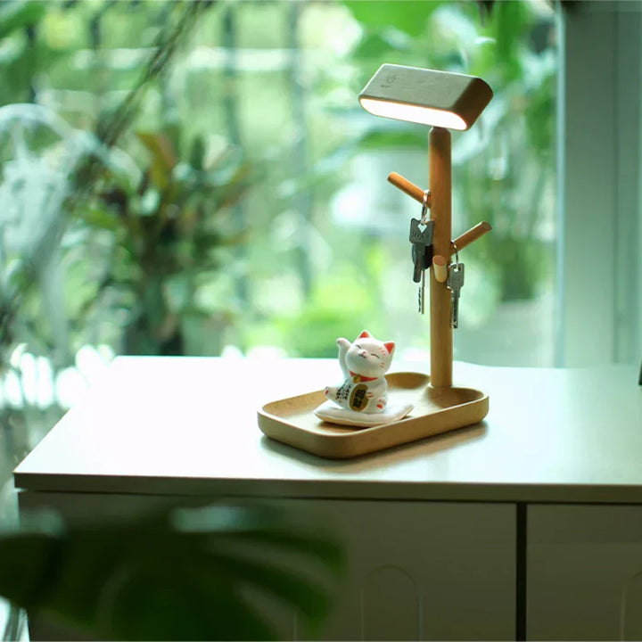 Elegant dimmable table lamp with storage | Kalsten