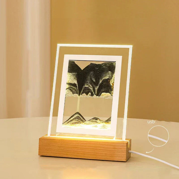 Sand Art LED Quicksand Artistic Table Lamp | Kalsten