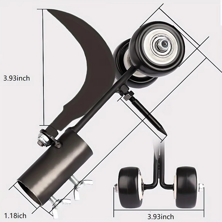 Kalsten | Heavy-Duty Metal Weed Remover Roller, No-Bend Crevice and Stair Weed Puller