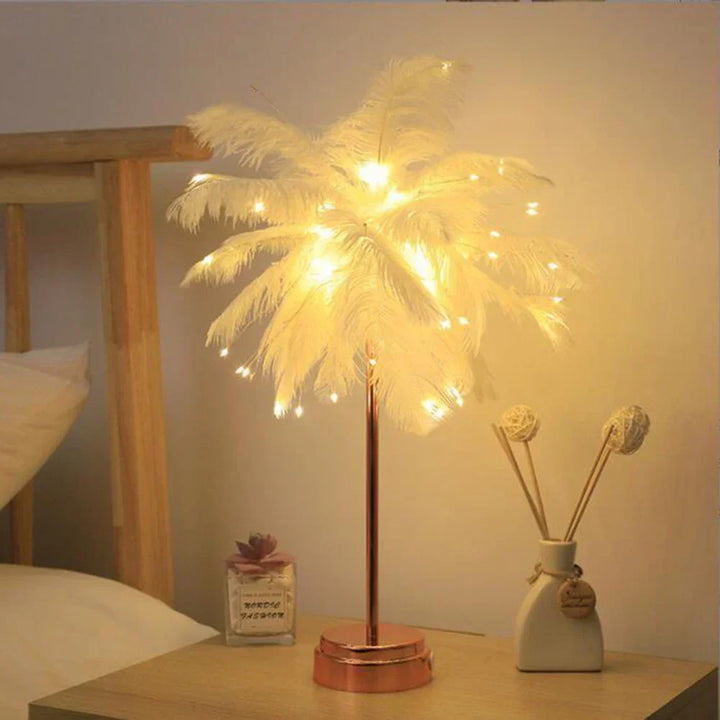 LED Spring Table Lamp Night Light USB powered Remote Control Nightstand Lamps | Kalsten
