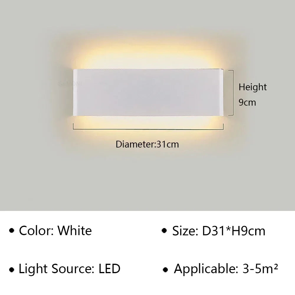 Kalsten | LumiEra Modern LED Wall Lamp | Stylish Design | Warm White Light for Bedroom, Hallway & Bathroom